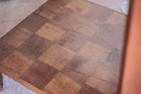 Table vintage, table bois, console art déco, table d'appoint,bout de canapé