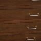 Vintage oak chest of drawers feet compass 4 drawers from the 50s