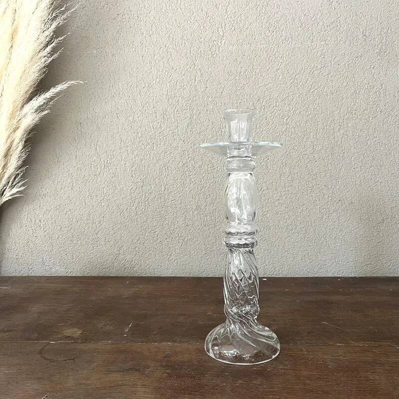 Glass candlestick