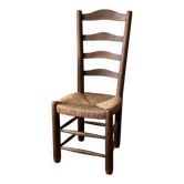Rustic straw chair