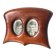 Antique  art nouveau mahogany double frame wood