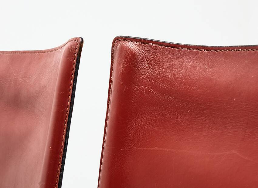 Mario Bellini Set of 4 Cab 412 Dining Chairs for Cassina Italy 1977
