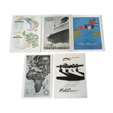 Lot 5 50s advertisements "travels"