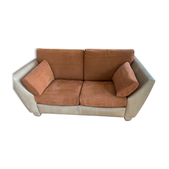 Sofa in leather Romeo Claude Dalle