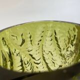 textured glass vase