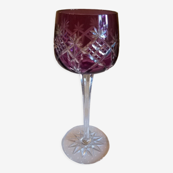 Verre à pied en cristal de Bohème