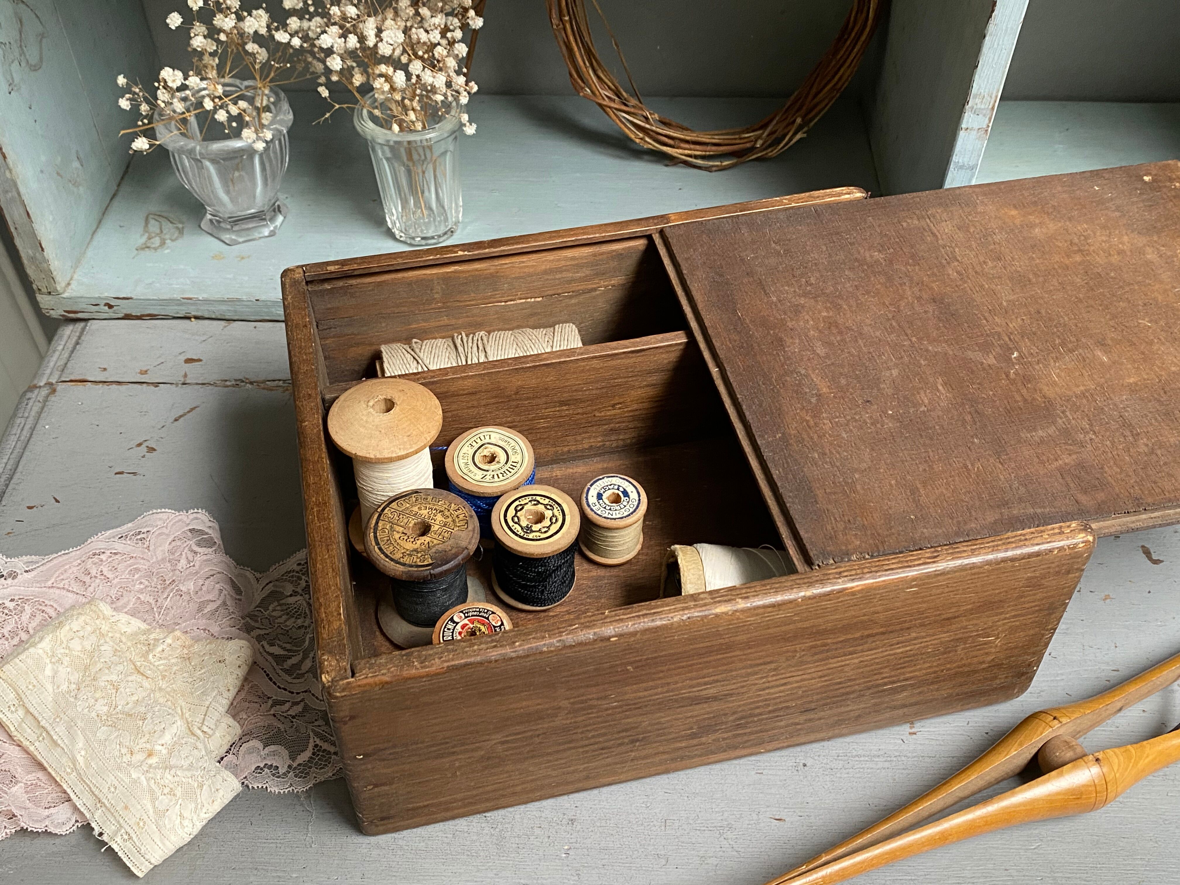 Two-sided sewing box