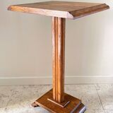 Vintage solid oak saddle plant holder