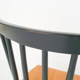 Set of two spindle back chairs, The Netherlands 1960's