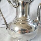 Christofle teapot, coffee pot silver-plated metal 19th art nouveau