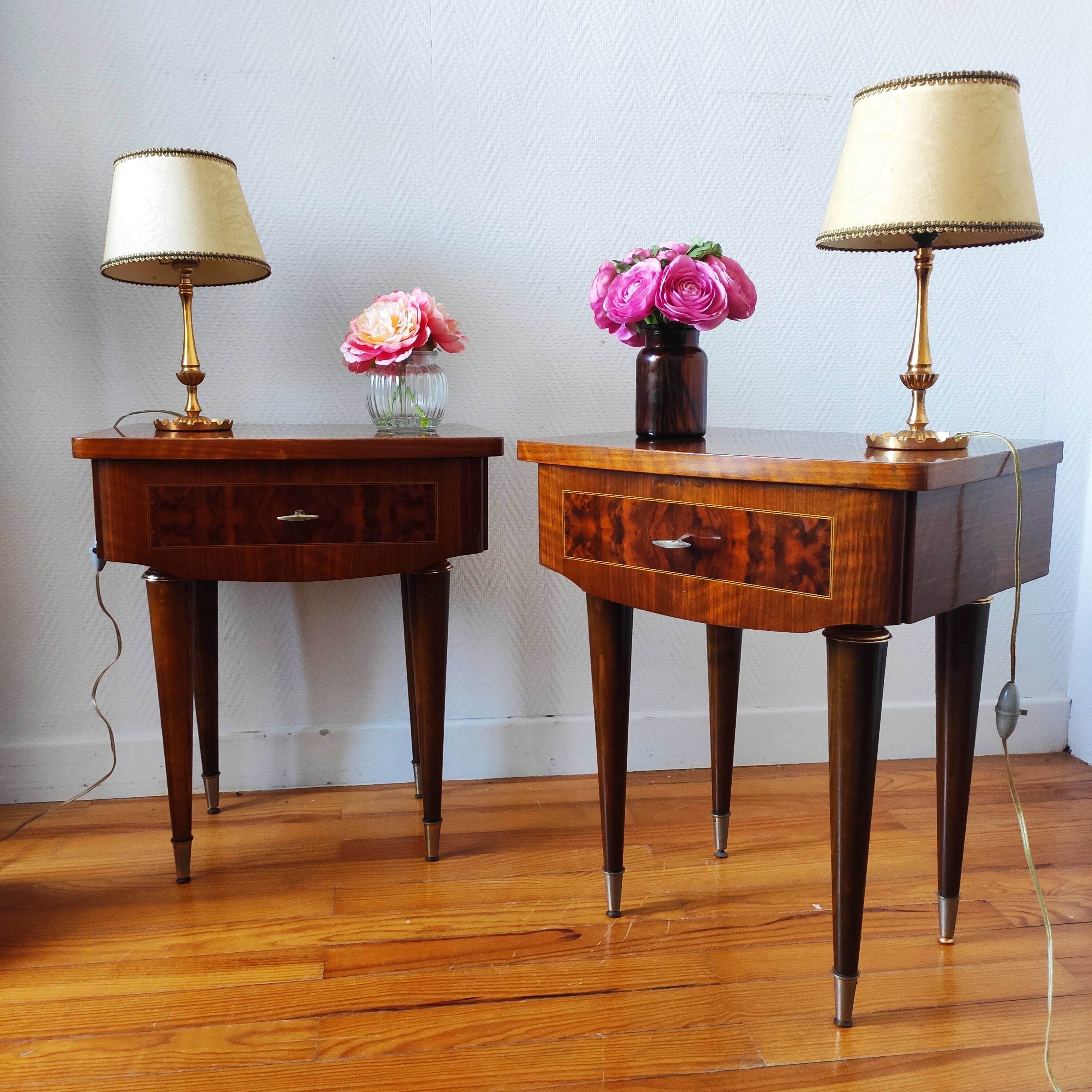 Pair of 1960 bedside tables