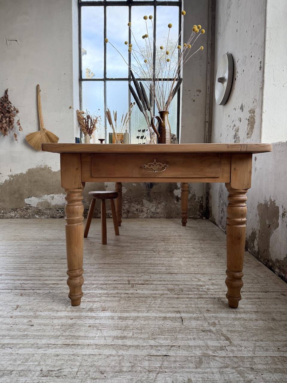 Table de ferme en merisier