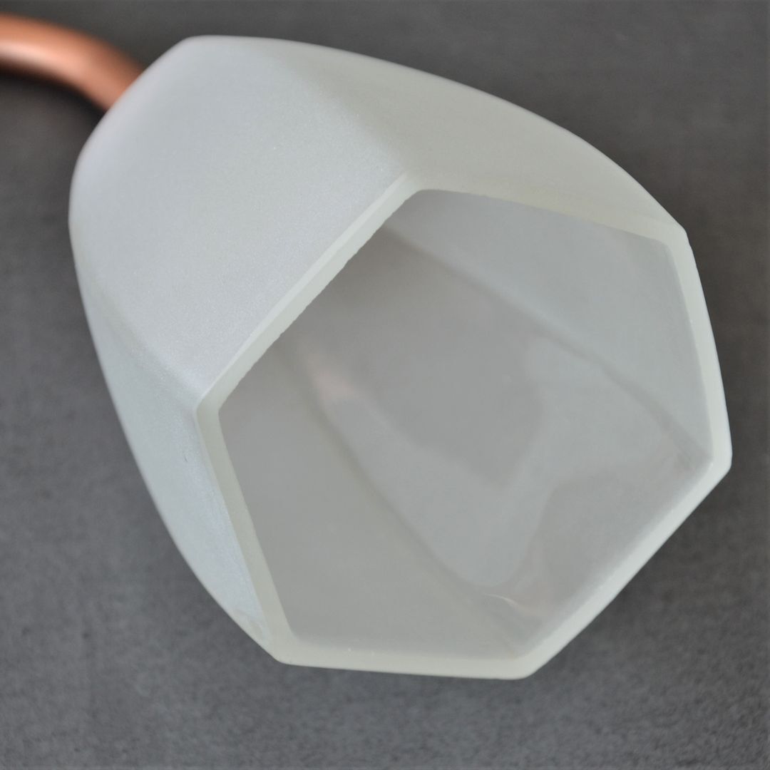 Hexagonal vintage wall lamp