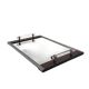 Modernist mirrored tray, in the manner of Jacques Adnet France 1940 /1950