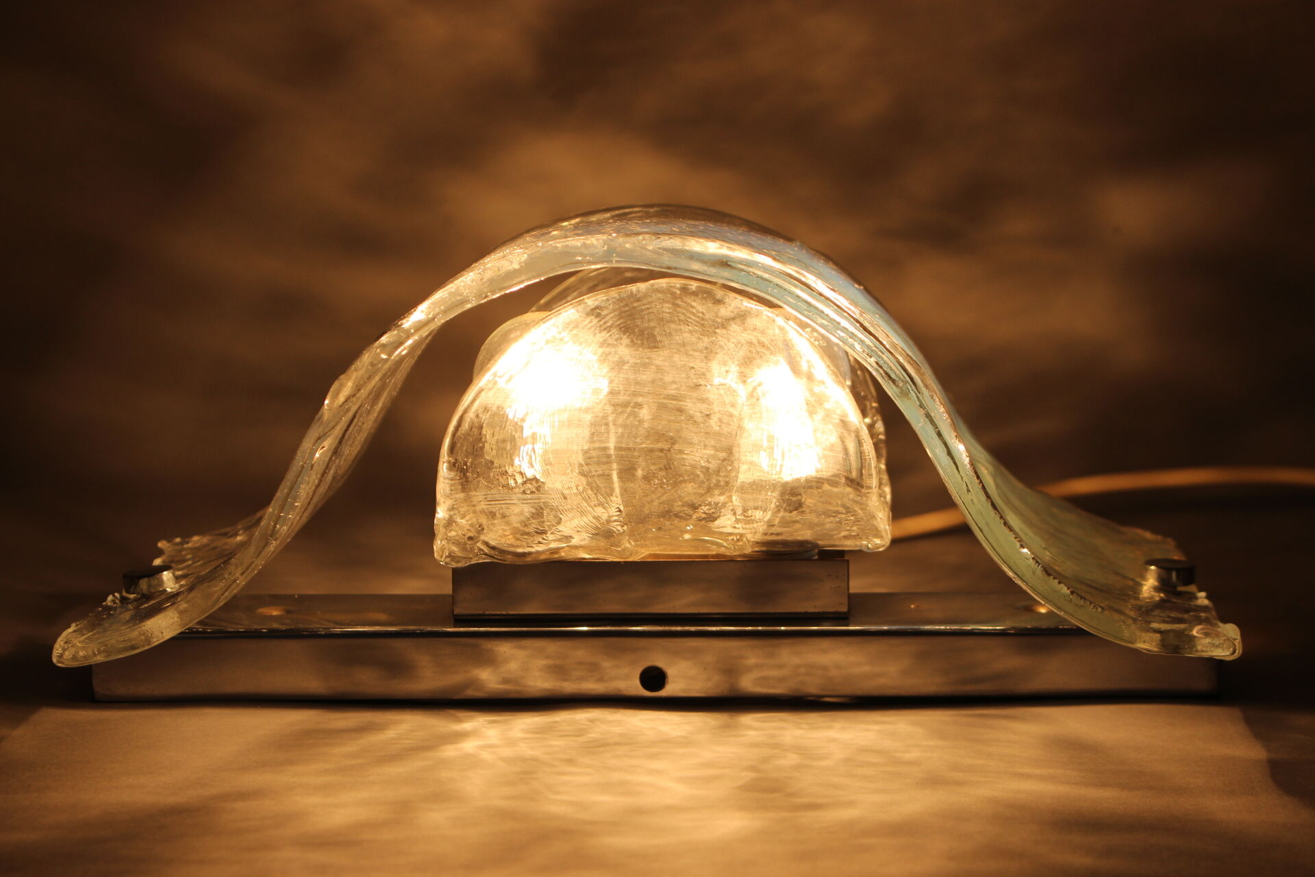 1970s Murano Glass Wall Lamp, Italy