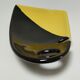 Empty pocket anthropomorphic ceramic black and yellow design 50s