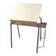 Desk, drawing table in wood and metal – 60s/70s