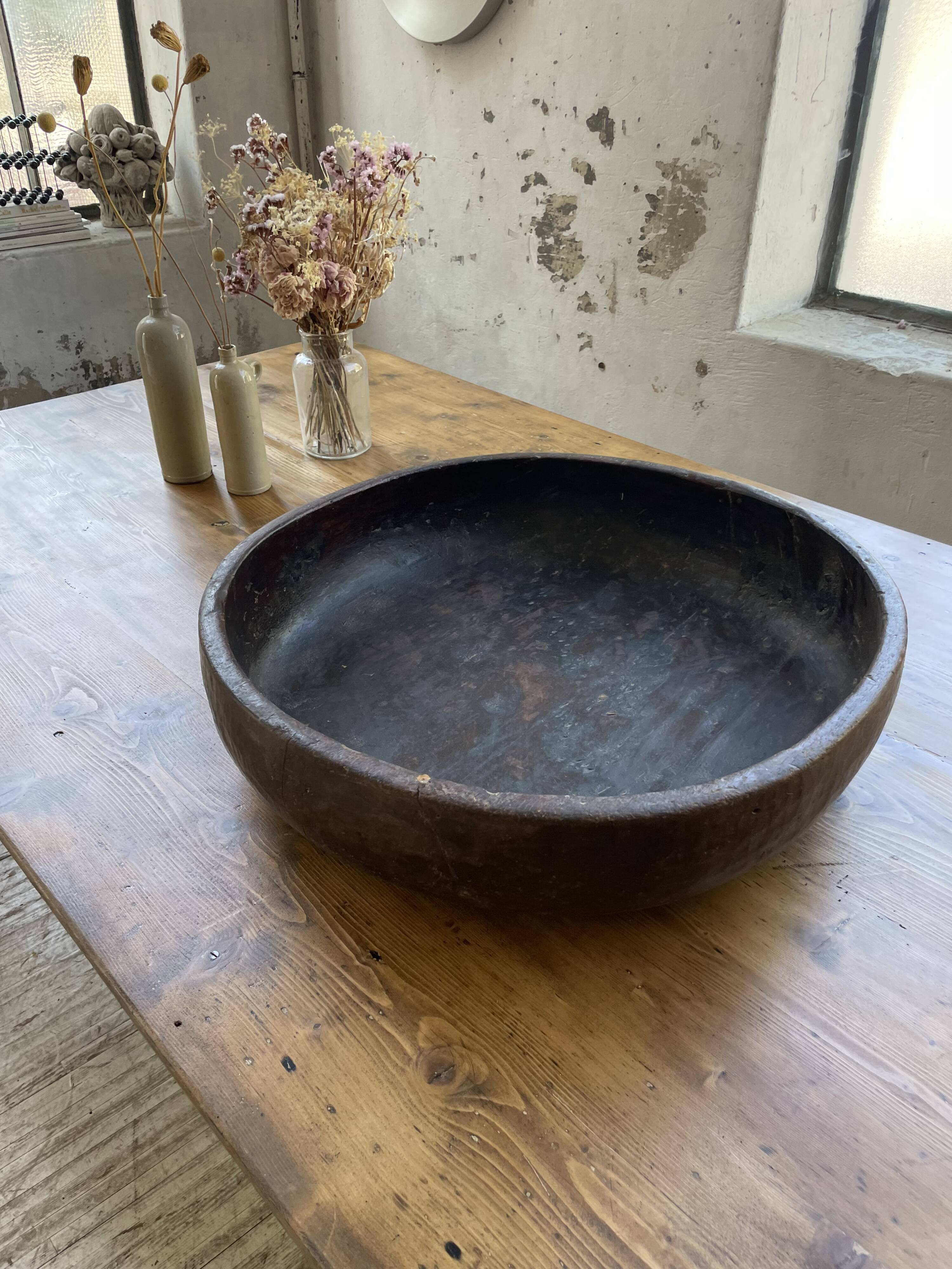 Plat en bois berbère XXL