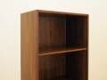 Danish rosewood veneered shelving unit on splayed legs, 1960s