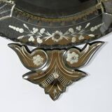 Miroir Vénitien en Verre Eglomisé – 1950