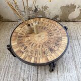 Table basse Herbier ronde Roger Capron