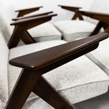 Set Of 3 mid-century Armchairs, Type 300-177 “Bunny”, Poland, 1970’S