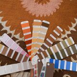 Hand-knotted rug, vintage Turkish rug 230x370 cm