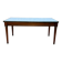 Table basse de style Louis XVI merisier de marbre de carrare