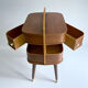 60s Portable Scandinavian Seamstress Worker, Wood