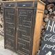 Storage furniture / Antique black wood and wood sideboard