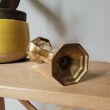 Vase laiton hexagonale forme trompette