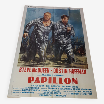 Affiche de cinéma Papillon 140 x 198 cm Steve McQueen