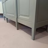 Bronze green display cabinet bookshelf