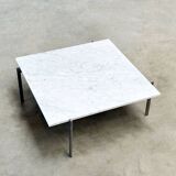 Early PK61 coffee table by Poul Kjaerholm EKC Denmark 1956 with Carrara marble top