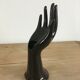 Vase soliflore hand black ring