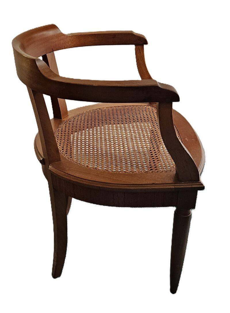 Fauteuil Gondole Assise Cannée