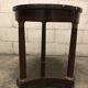 Side table tripod Empire style in solid mahogany and grey marble tray