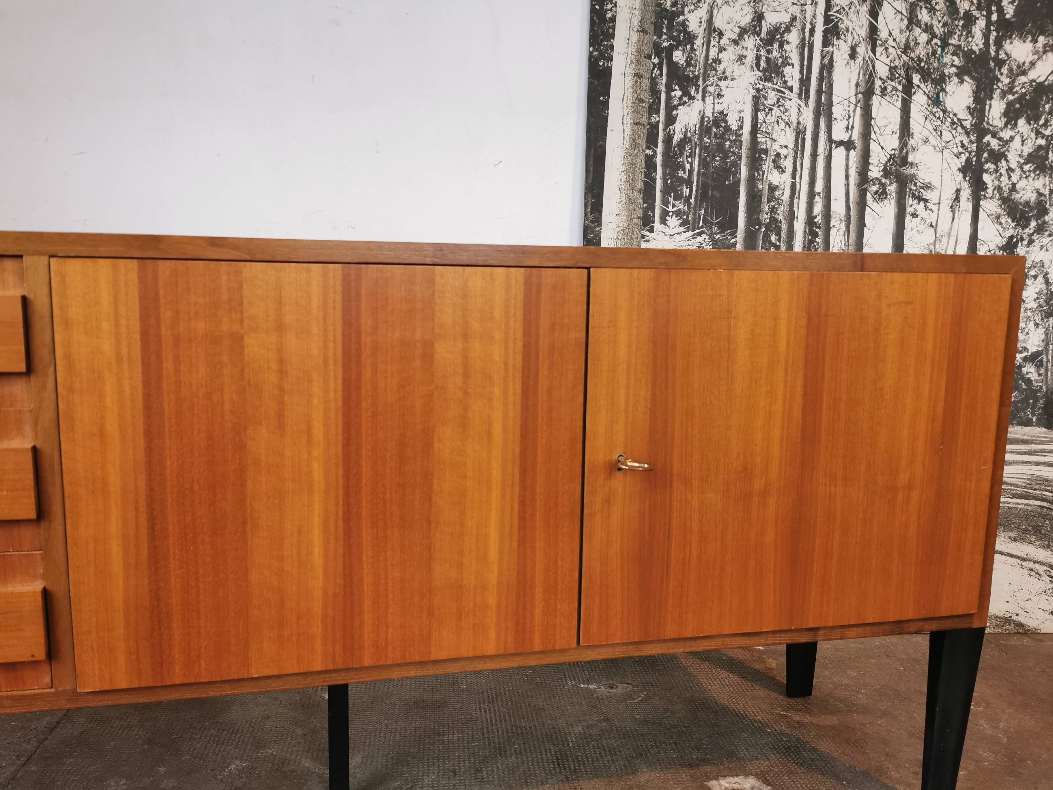 Vintage sideboard, walnut veneer