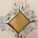 Octagonal Fiji Japan plates with sandstone flowers