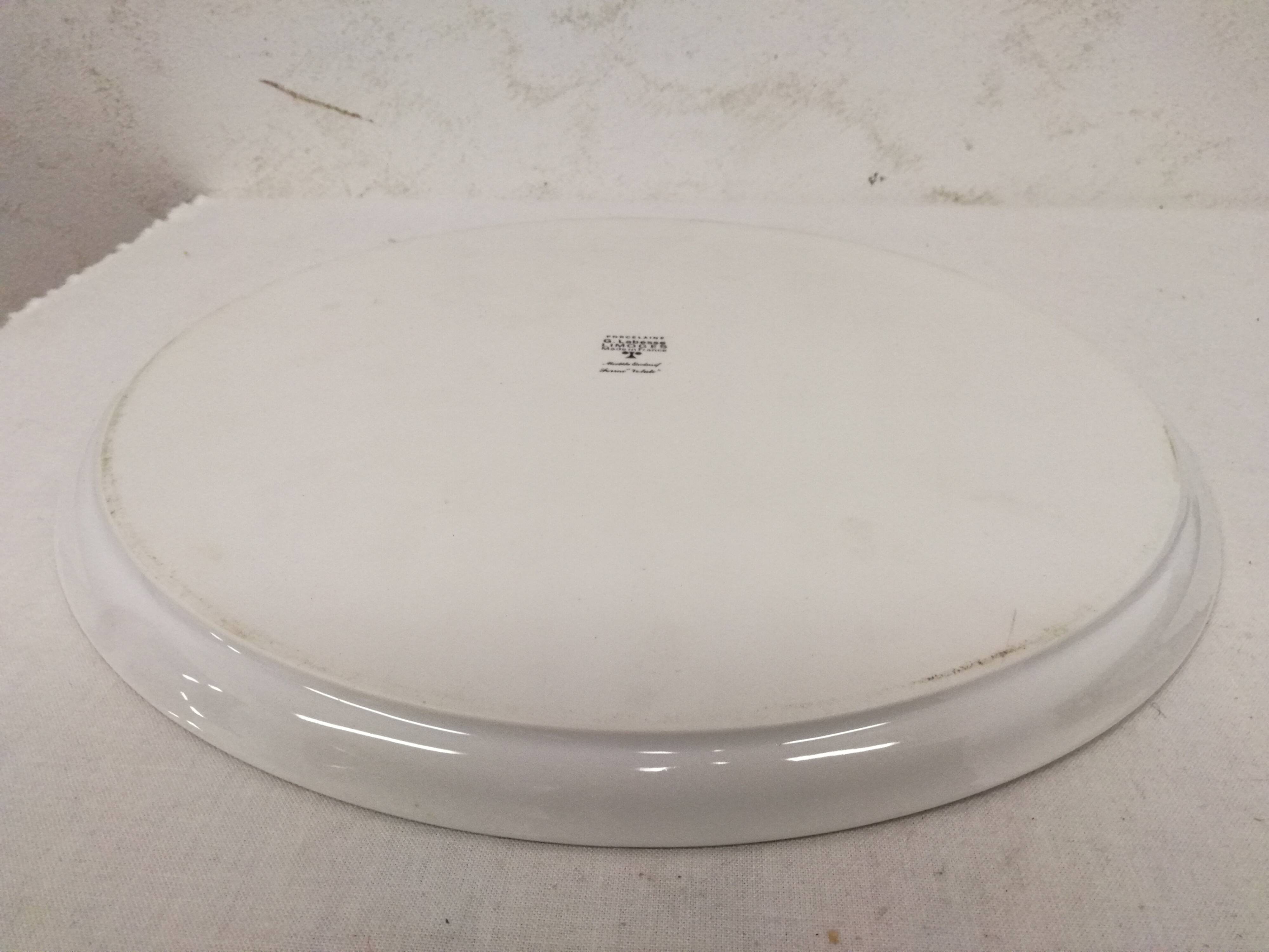 Pie Dish, Limoges Porcelain Dish G. Labesse