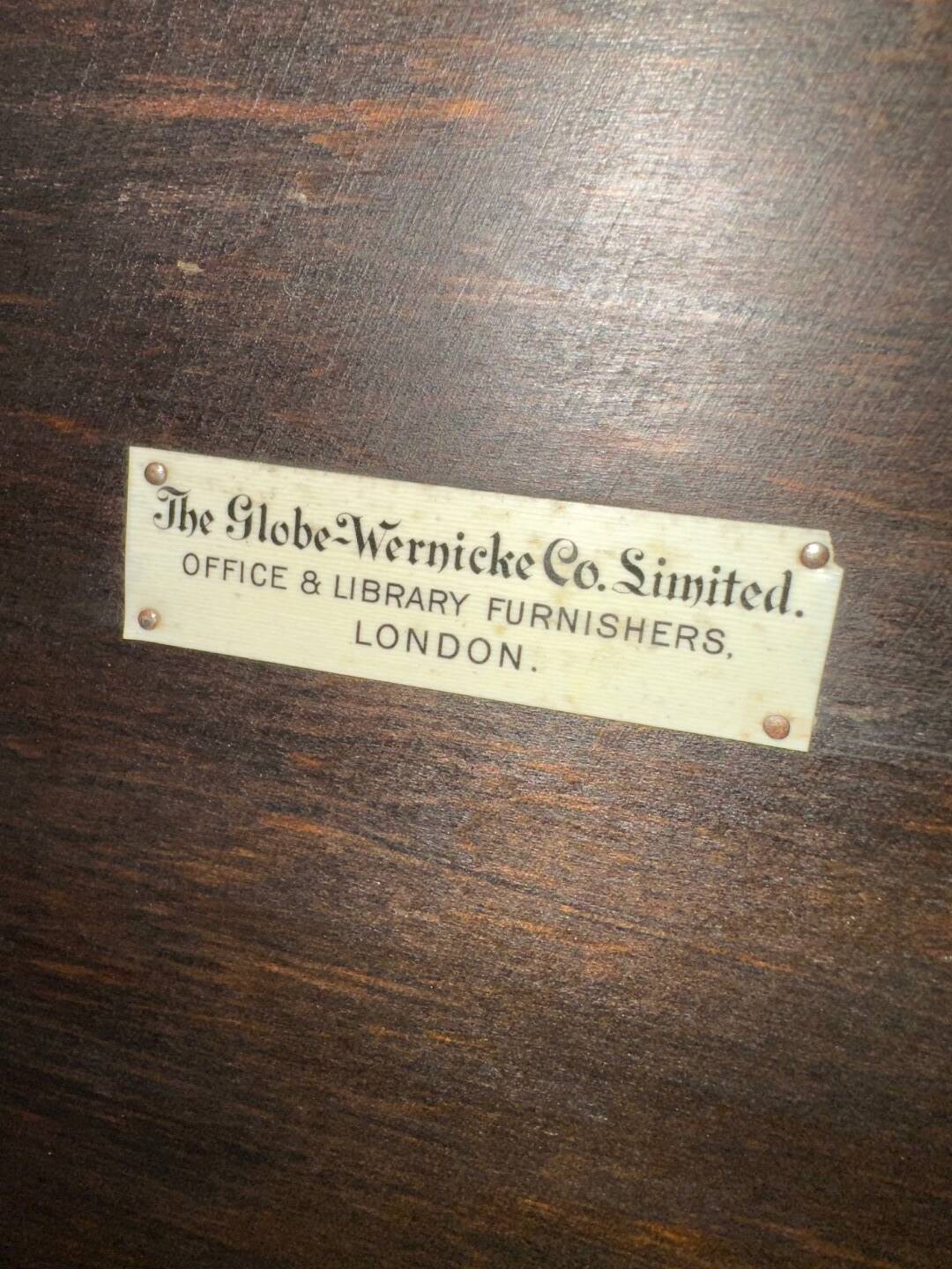 Antique Globe Wernicke Library
