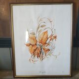 Hazel framed botanical poster