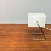 Modern mid-century German cube table lamp by Kaiser Leuchten, 1960s.