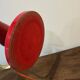 Vintage diabolo desk lamp, red and brass – 1950s/60s