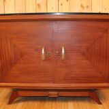 Art deco sideboard in mahogany black marble top