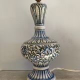 Old Hand-painted ceramic lamp