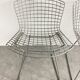 Set of 4 chrome side chairs by Harry Bertoia for Knoll