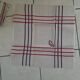 11 towels, basque style, monogram.