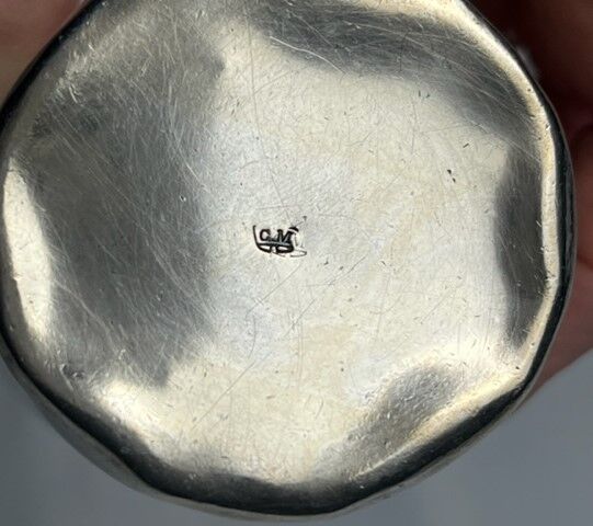 Silver timpani hallmark Minerva late nineteenth