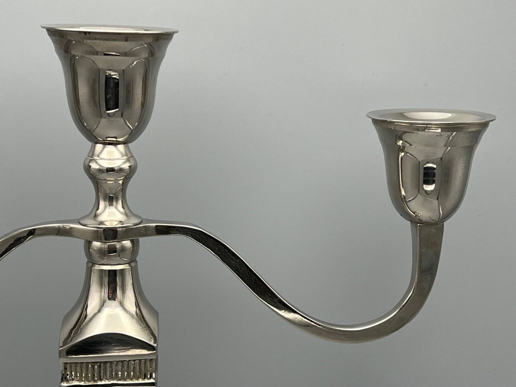 Bougeoir Unique XXL 3 en acier inoxydable 49 cm